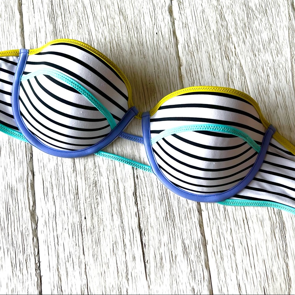 Victoria’s Secret bikini colorful stripes TOP